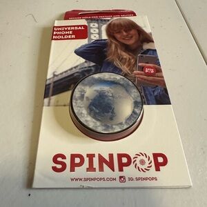 SPINPOP Universal Phone Holder - Black